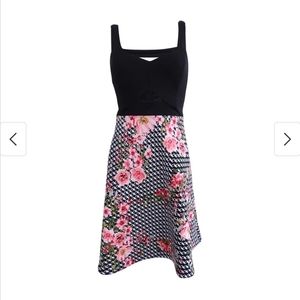 Guess Fit and Flare Cutout Dress